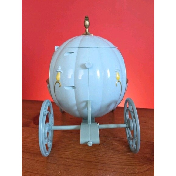 Disney Parks Cinderella's Carriage Popcorn Bucket Disney Souvenir Teal Green - Picture 2 of 7
